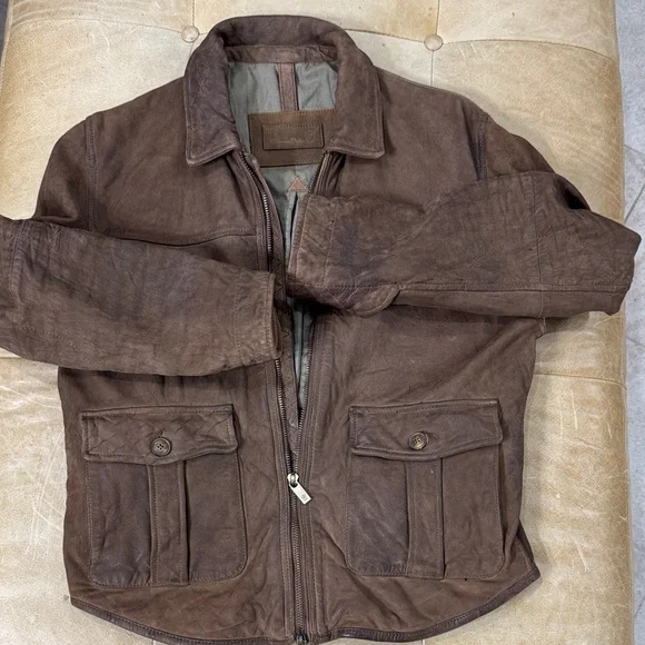 Massimo Dutti Brown Suede Jacket - Picture 7 of 7